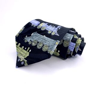 Fratello Tie Choo Choo Train Black New